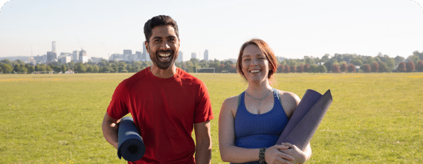 image d'une cliente ayant pratiquée une séance de remise en forme
